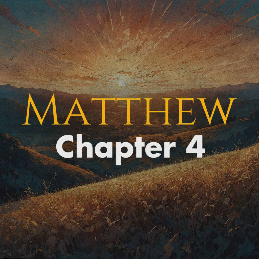Matthew chapter 4 detailed bible study and analysis devotion